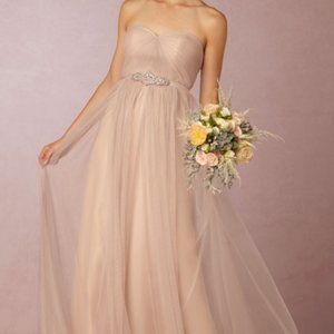 Jenny Yoo sandstone Annabelle Dress Size 4